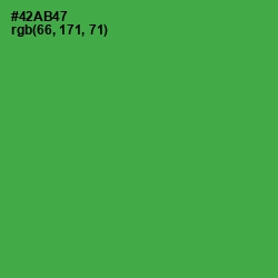 #42AB47 - Chateau Green Color Image