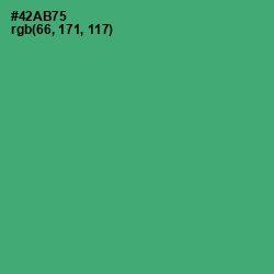 #42AB75 - Ocean Green Color Image