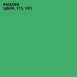 #42AD6B - Chateau Green Color Image