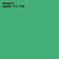 #42AD74 - Ocean Green Color Image