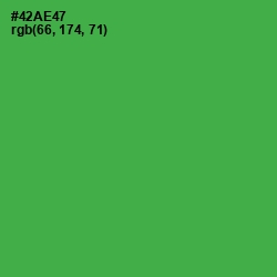 #42AE47 - Chateau Green Color Image