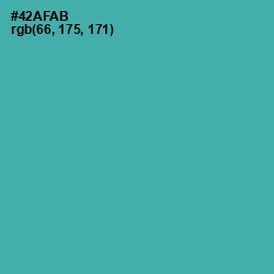 #42AFAB - Fountain Blue Color Image