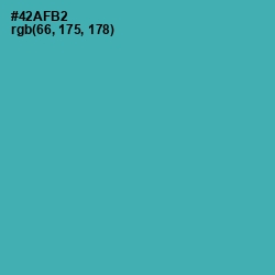 #42AFB2 - Fountain Blue Color Image