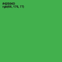 #42B04D - Chateau Green Color Image