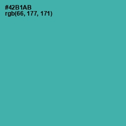 #42B1AB - Fountain Blue Color Image