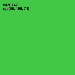 #42C747 - Emerald Color Image