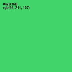 #42D36B - Emerald Color Image