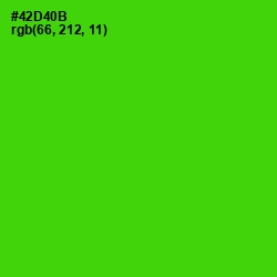 #42D40B - Bright Green Color Image