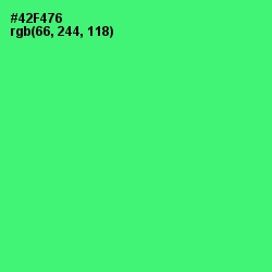 #42F476 - Screamin' Green Color Image