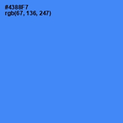 #4388F7 - Havelock Blue Color Image