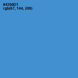 #4390D1 - Havelock Blue Color Image
