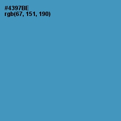 #4397BE - Steel Blue Color Image