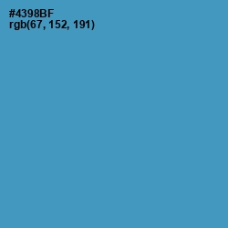 #4398BF - Steel Blue Color Image