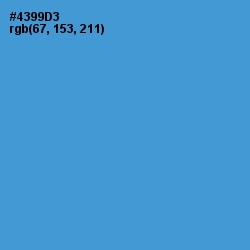 #4399D3 - Havelock Blue Color Image