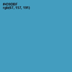 #439DBF - Hippie Blue Color Image