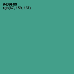 #439F89 - Smalt Blue Color Image