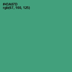 #43A07D - Ocean Green Color Image