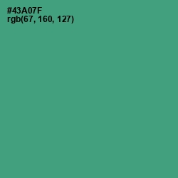 #43A07F - Ocean Green Color Image