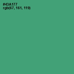 #43A177 - Ocean Green Color Image