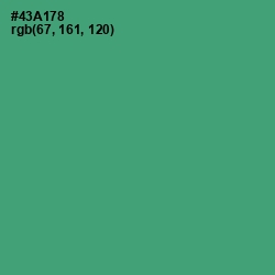 #43A178 - Ocean Green Color Image