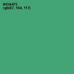 #43A475 - Ocean Green Color Image