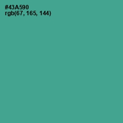 #43A590 - Breaker Bay Color Image