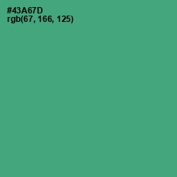 #43A67D - Ocean Green Color Image