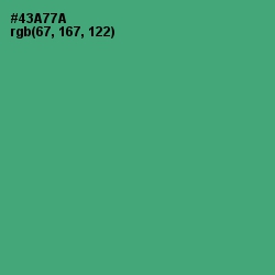 #43A77A - Ocean Green Color Image