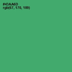 #43AA6D - Chateau Green Color Image