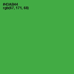 #43AB44 - Chateau Green Color Image