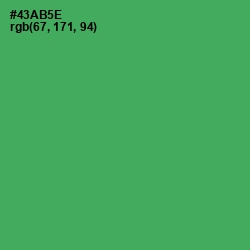 #43AB5E - Chateau Green Color Image