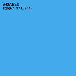 #43ABED - Picton Blue Color Image