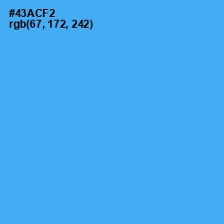 #43ACF2 - Picton Blue Color Image