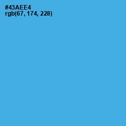 #43AEE4 - Picton Blue Color Image