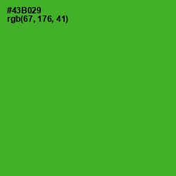 #43B029 - Apple Color Image