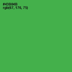 #43B04B - Chateau Green Color Image