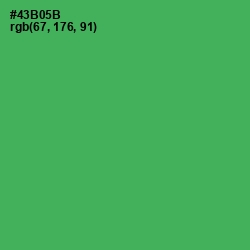 #43B05B - Chateau Green Color Image