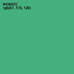 #43B07E - Ocean Green Color Image
