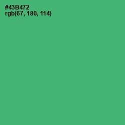 #43B472 - Ocean Green Color Image
