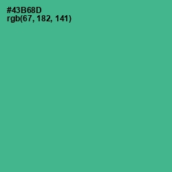 #43B68D - Breaker Bay Color Image