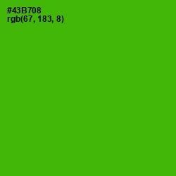 #43B708 - Christi Color Image
