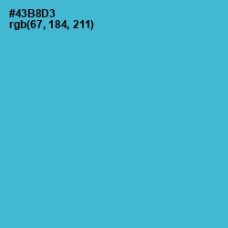 #43B8D3 - Shakespeare Color Image