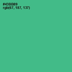 #43BB89 - Breaker Bay Color Image