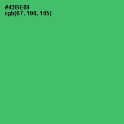 #43BE69 - Chateau Green Color Image