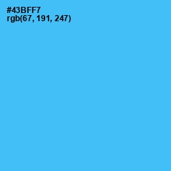 #43BFF7 - Picton Blue Color Image