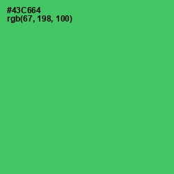 #43C664 - Emerald Color Image