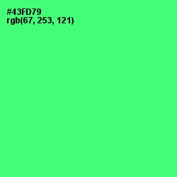 #43FD79 - Screamin' Green Color Image