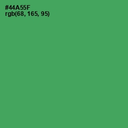 #44A55F - Chateau Green Color Image
