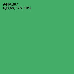 #44AD67 - Chateau Green Color Image