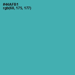 #44AFB1 - Fountain Blue Color Image